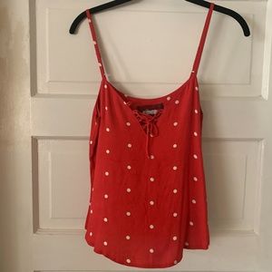 Reformation XS polka dot camisole